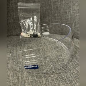 Pro Stock Bauer Hockey 55P X-Cut Half Shield Visor, Size Senior